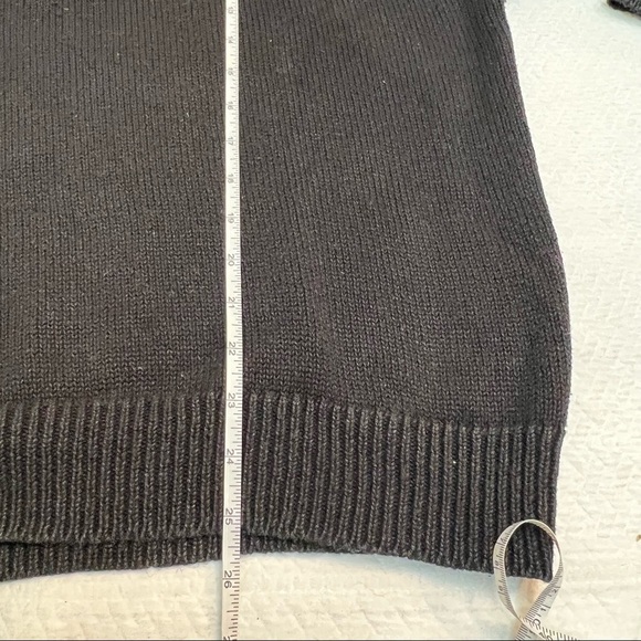RARE! Vintage 80's Black Cotton Blend Beaded Jewelled Sweater Size L - Picture 9 of 9